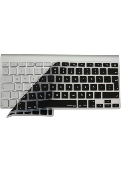 Klavye Kılıfı Keyboard-1 A1314 A1242 Model ile Uyumlu Türkçe Q Baskı Silikon Kılıf Siyah modelleri