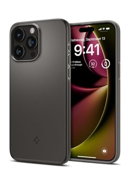 15 Pro ile Uyumlu Kılıf Thin Fit Gunmetal - ACS06687 fiyatları