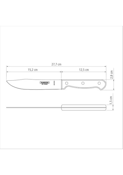 Churrasco 21126/196 15CM Kasap Bıçağı (Blisterli) modelleri