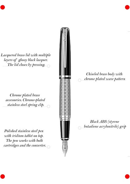 Lüks Kalem Seti: Dolma, Tükenmez, Versatil Siyah Krom fiyatları