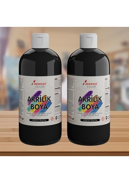 Rose Siyah Akrilik 2&apos;li Set 2X500 gr fiyatları