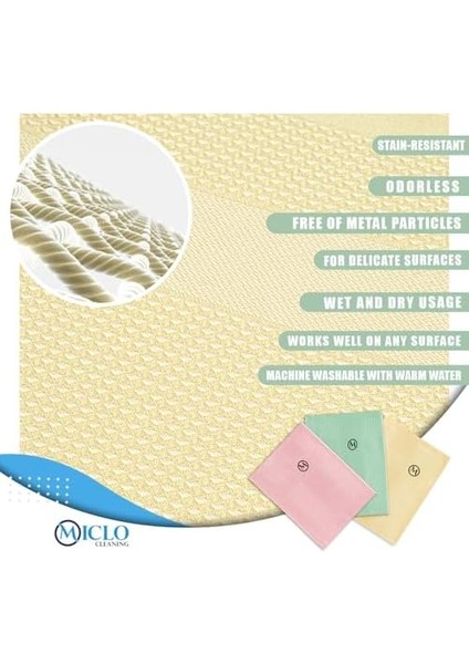 Cleanıng | Mikrofiber Temizlik Bezi 3&apos;lü Set | Sihirli Bez | Cam, Ayna Bezi | Soft Seri modelleri