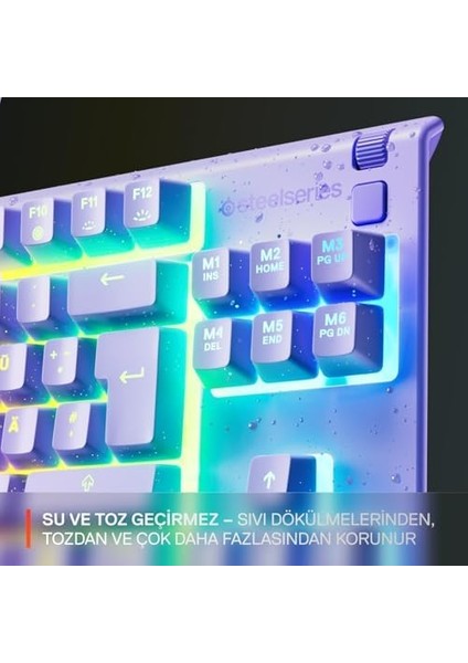Apex 3 Tkl Rgb Suya ve Toza Dayanıklı Türkçe Gaming Klavye – Lila fiyatları