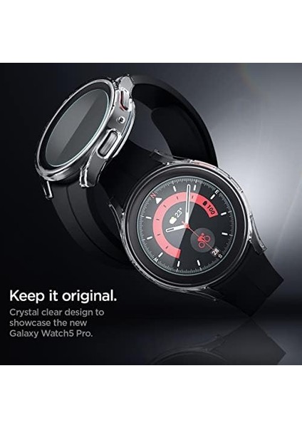 5 Pro (45MM) Kılıf Thin Fit Crystal Clear + Cam Ekran Glas.tr Slim Hd - ACS05400 modelleri