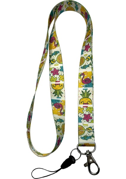 Yaz Mevsimi Boyun Ipi ve Telefon Askısı Lanyard