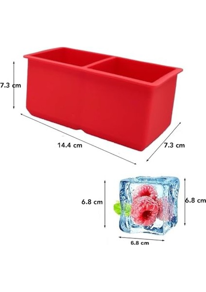 Chef Iles Battal Boy Silikon 2li Küp Buz Kalıbı fiyatları