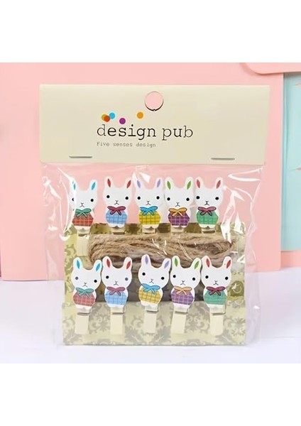 Ahşap Mandallar, Süsleme ve Fotoğraf Için, 10 Adet Veya 20 Adet, Ip Ile Birlikte (10, Ahşap Mandal) fiyatları