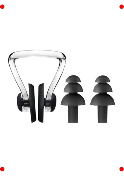 Yüzücü Kulak & Burun Tıkacı Seti - 2 Takım, Saklama Kutulu fiyatları