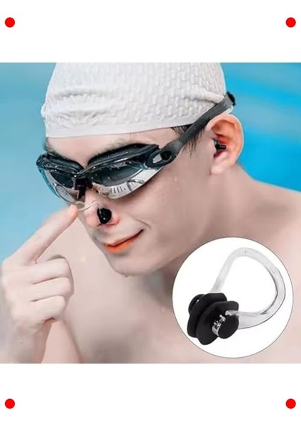 Yüzücü Kulak & Burun Tıkacı Seti - 2 Takım, Saklama Kutulu indirimleri