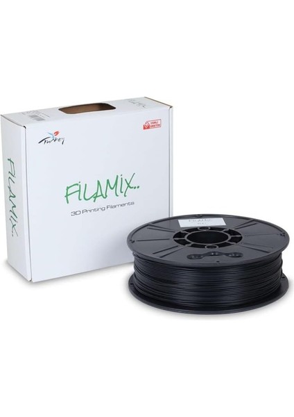 Filamix Pla + 1.75 mm Filament 1 kg Plus Siyah