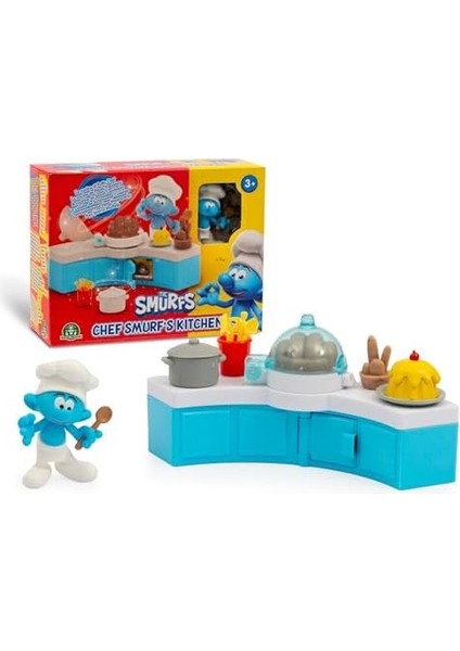 - Şirinler Şef 5,5 cm ve 3 Yaş Üstü Çocuklar Için Aksesuarlarla Mutfağının Mini Oyun Seti fiyatları