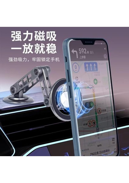 Magnetic ve Mıknatıslı Alaşımlı Içeriğindeki Metal Aparatlarla Tüm Cep Telefonlarına Uyumlu Magsafe Ile Uyumlu Araç Içi, Masa Üstü ve Her Zemine Uygun Metal Telefon Tutucu G198 fiyatları