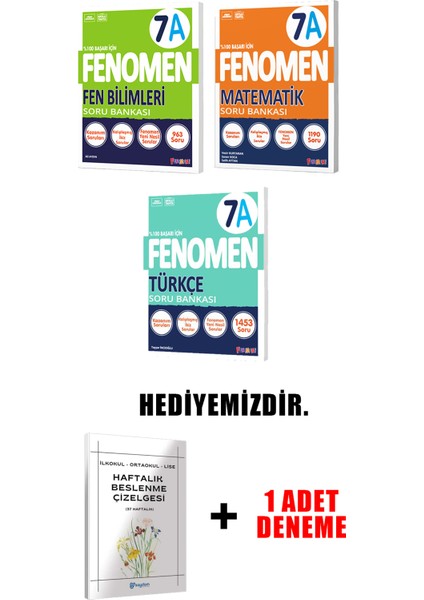 Fenomen Yayınlıcılık 7.sınıf A Grubu 3'li Set (Güncel) fırsatları