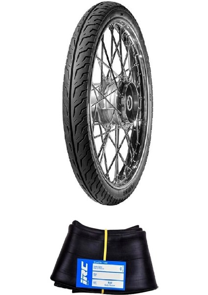 Irc 18 Jant 50/100-18 Tube Type (Iç Lastikli) F (Ön) Mb-37 Motosiklet Dış Lastiği + Irc 2.00-18 Iç Lastik Seti
