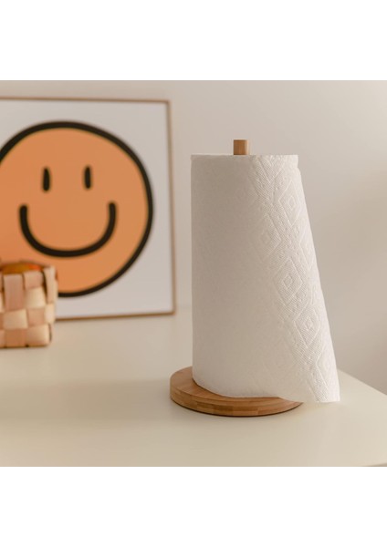 Bambu 12 cm Yuvarlak Havlu Peçetelik