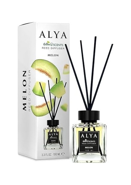 Alya &apos;s Scents Melon Bambu Çubuklu Oda Kokusu- Kavun Kokusu fiyatları