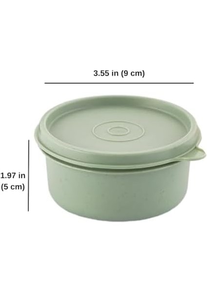 4&apos;lü Yuvarlak Mini Saklama Kabı Küçük Sızdırmaz Kapaklı Çok Renkli Pratik Amaçlı Kap Erzak Çerez Piknik Gıda (280, Yuvarlak, 4, Set 1) modelleri