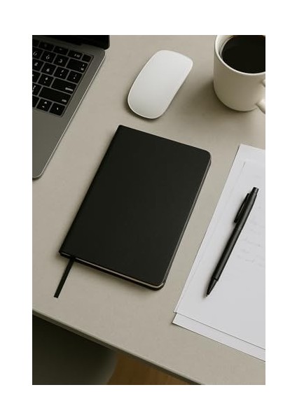 Tanıtım Defter, Çizgisiz Not Defteri, Siyah Termo Deri Kapaklı Çizgisiz Not Defter, 128 Yaprak A5 Planlama Not Defteri, Ofis ve Kırtasiye, Plan, (14CM x 21 Cm) modelleri