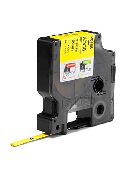 , Isıyla Küçülen Şerit (6 mm x 1.5 Mt), Sarı/siyah - 18052 fiyatları