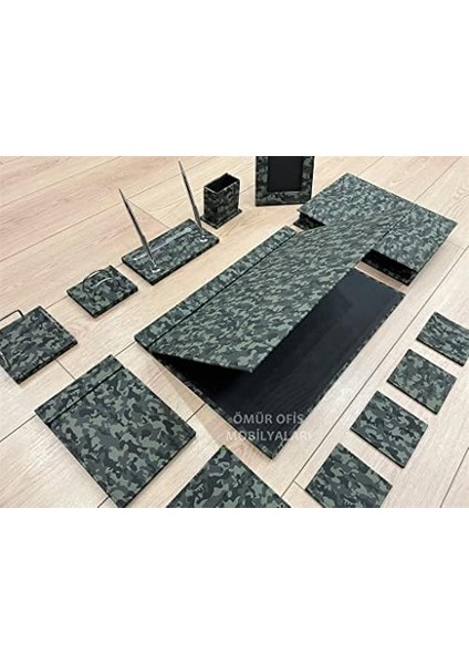 Ofis Kamuflaj Sümen Takımı/yeşil / 12 Parça fiyatları