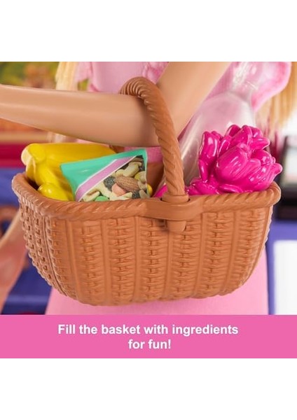 ve Teresa&apos;nın Dostluk Tarifi™ Malibu Markette™ Bebek ve Oyun Seti ve Teresa&apos;nın Dostluk Tarifi Malibu Markette Bebek ve Oyun Seti, 11 Aksesuar JCT05 modelleri