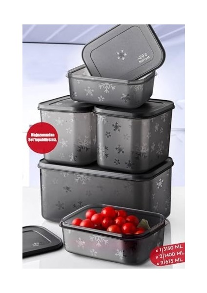 No Frost Silikon Yumuşak Kapalı Saklama Kabı Dondurucu ve Buzluk Saklama Kabı 675ML, Kapaklı No Frost Saklama Kabı 675ML, Derin Dondurucu Saklama Kabı 675ML modelleri