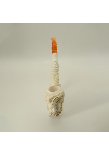El Oyması Lületaşı Pipo – Sultan Figürlü, Amber Ağızlık, Kutulu (23 Cm) fırsatları