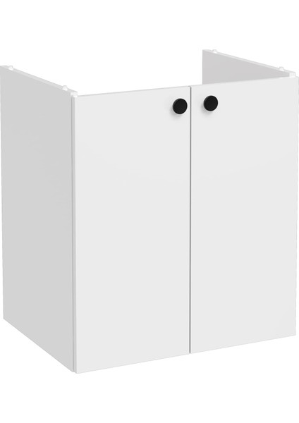 Shift T20 81002 Kapaklı Lavabo Dolabı, Parlak Beyaz, 60 cm