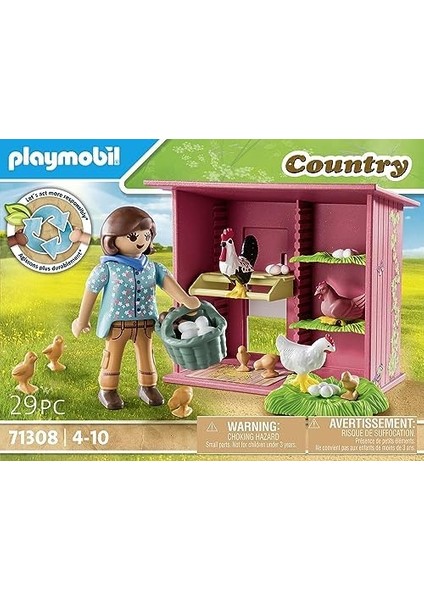 Country 71308 Civcivli Tavuklar, Çiftliğiniz Için Tavuk Ailesi - Horoz, Tavuk ve Civcivli Tavuk Kümesi, 4 Yaşından Büyük Çocuklar Için Oyuncak modelleri