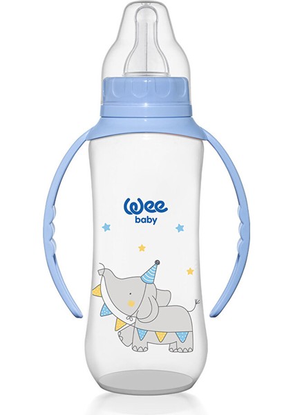 745 Wee Baby Kulplu Pp Biberon 270ML Mavi