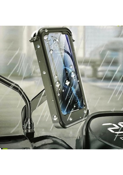 Bisiklet Motosiklet ve Scooter Için Dikiz Ayna Uyumlu Telefon Tutucu Modellere Uyumlu Kolay Kurulum ve Kullanım Ds-Mth3
