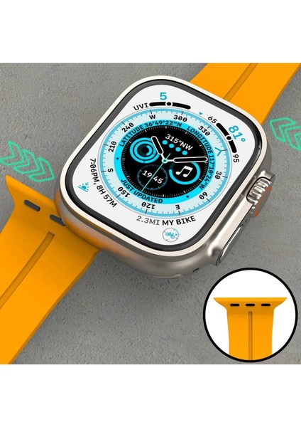 Apple Watch 38MM KR412 Elegance Stylısh Kordon - Siyah