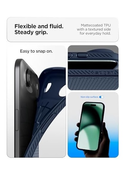 Air ile Uyumlu Ince Kılıf Air Hava Kanalı Teknolojisi Askeri Sınıf Koruma Navy Blue Dokulu Yüzey Kapak - ACS09923 fiyatları