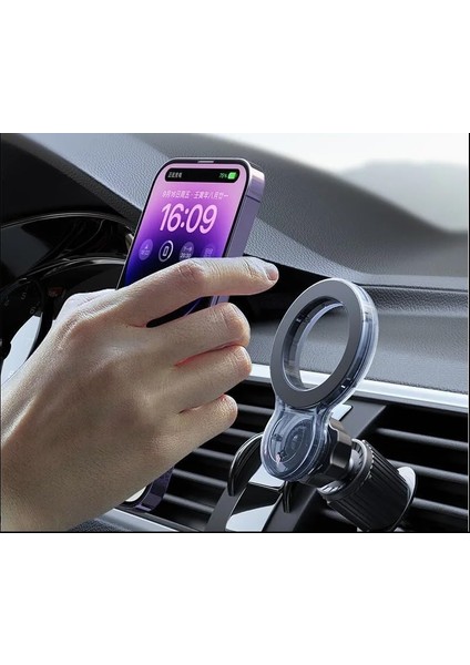 Havalandırmaya Takılan Araç Içi Telefon Tutucu Manyetik 2 Yuvarlak Halka Hediyeli 12-16 Pro Max Telefon Tutucu S22-S25 Ultra Telefon Tutucu Torpido Üstü Premium modelleri