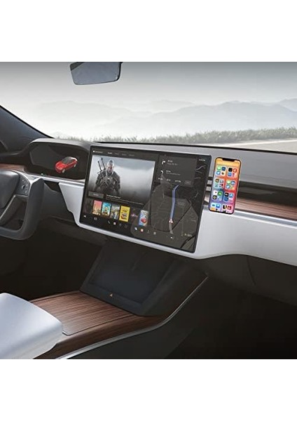 BL16 Magsafe Uyumlu Laptop Telefon Tutucu Gümüş, Mıknatıslı Bilgisayar Ekran Tutucu fiyatları