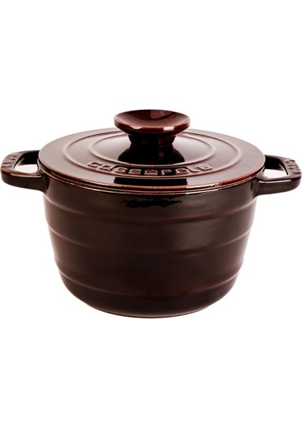 Döküm Yuvarlak Tencere Döküm Demir Kapak Experience Majolik Serisi ÇAP(Ø)23CM