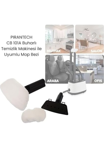 Cb 101A Buhar Makinesi ile Uyumlu Mop Bezi 2&apos;li fiyatları