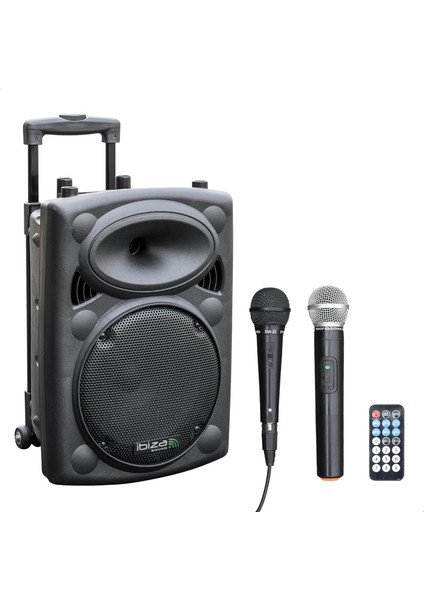 - PORT10VHF-BT - Taşınabilir Hoparlör, 10 Inç (25,4 Cm)/maks. 500W, 2 Mikrofonlu (Kablolu ve Vhf), Uzaktan Kumanda ve Kılıf -, Usb, Sd - 5-7 Saat Bağımsız Çalışma Süresi