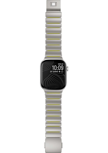 Watch 7 45MM Zore KRD-149 Titanyum Silikon Kordon - Gümüş-Turuncu indirimleri