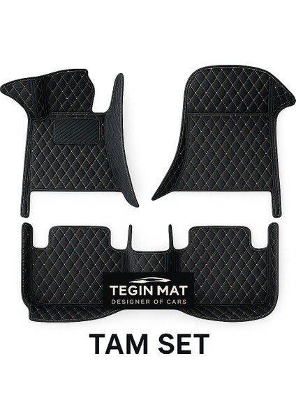 Volkswagen Caddy 2011-2020 Arası 8d Araca Özel Havuzlu Suni Deri Paspas Siyah Bej (Tam Kaplama, 11 Mm, Kokusuz) fiyatları