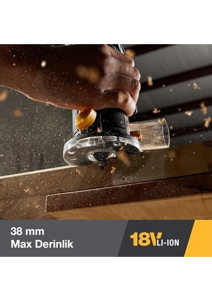 DX82B 18VOLT Şarjlı Kömürsüz 6mm Devir Ayarlı Profesyonel Avuç Içi El Formika Tıraşlama (Akü Dahil Değildir) modelleri