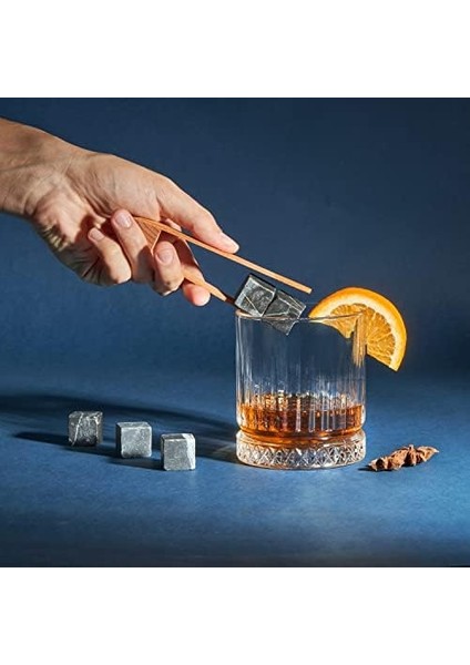 Yaş Tasarımlı Ahşap Kutulu Tekli Glasgow Viski Kadeh Seti + 4 Soğutucu Taş Seti modelleri