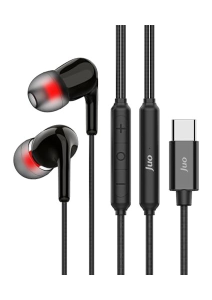 Juo Type-C Mikrofonlu Kablolu Kulak Içi Kulaklık Dac Çip Destekli Enc Gürültü Engelleme modelleri