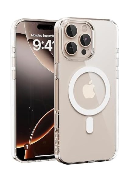 13 Için Magsafe ile Uyumlu Kılıf, Manyetik Şeffaf Kılıf, Sararma Karşıtı Koruyucu, Darbeye Dayanıklı Şeffaf Kristal Kapak fiyatları
