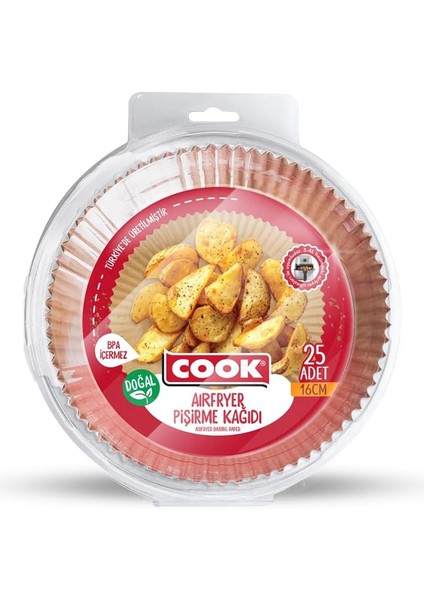 Airfryer Pişirme Kağıdı 16 cm x 25 Adet