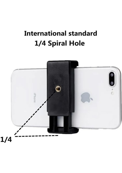 Saywın Çift Girişli Telefon Tutuculu Slr Kamera Için 360 Derece Dönebilen Metal Mafsal Aparatı 1/4 fiyatları