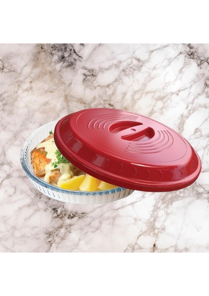 Plastik Buhar Kanallı Yuvarlak Kapağı