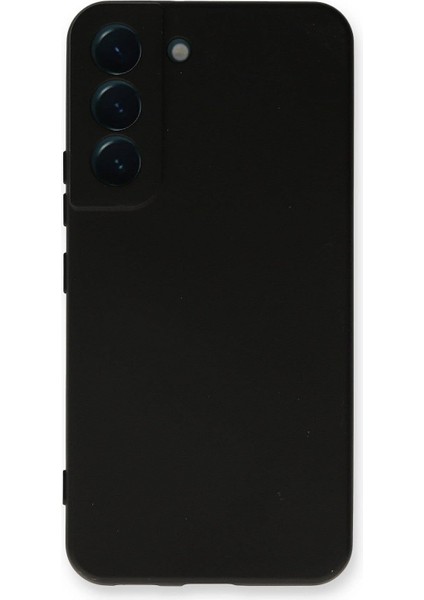 Iletişim S23 ile Uyumlu Kapak Içi Kadife Kamera Korumalı Lansman Silikon Kılıf - Siyah