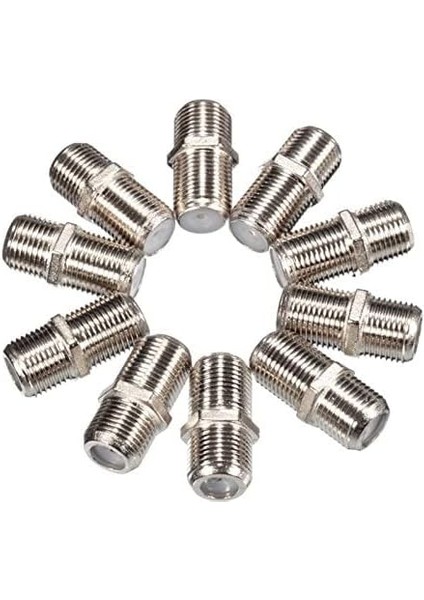 10 Adet Uydu Kablosu Ek Aparatı F Ara Konnektör