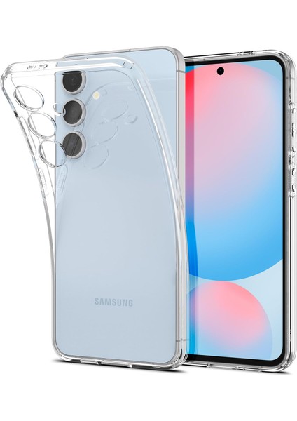 Galaxy S24 Fe ile Uyumlu Kılıf Crystal 4 Tarafı Tam Koruma Crystal Clear - ACS08616